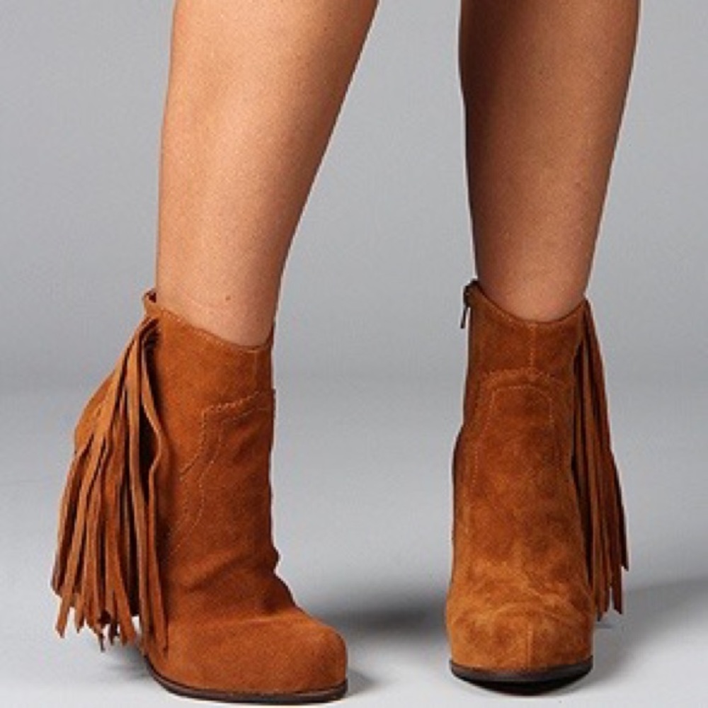 Jeffrey Campbell Prance Fringe Suede Bootie - Picture 3 of 10